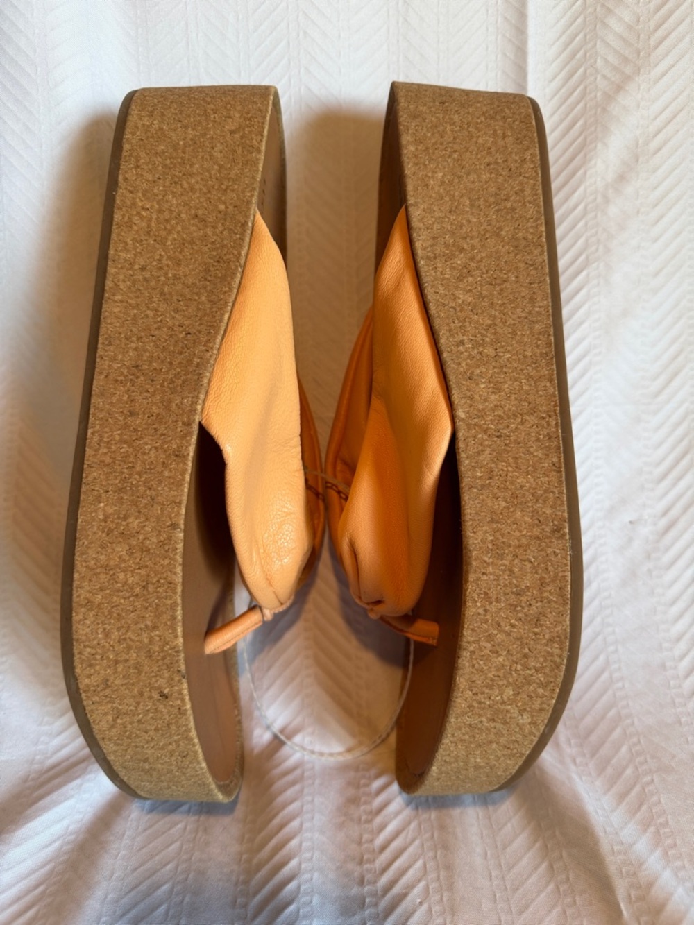 Lucky Brand Women’s Peach Twist-Top Toe-Post Sandals Size 7 1/2 - Picture 5 of 7